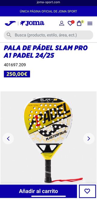 Pala Padel Joma Slam Pro A1 Masterfinal