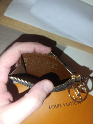 Porta tessere Louis Vuitton marrone