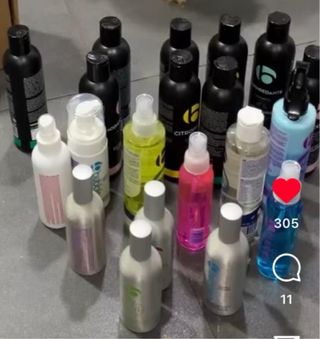 Set di prodotti di bellezza per cani