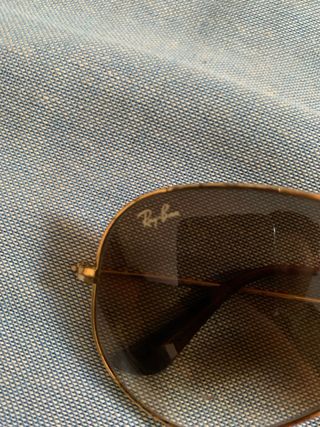 Gafas de sol Ray-Ban Aviator Marrones Doradas no
