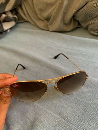 Gafas de sol Ray-Ban Aviator Marrones Doradas no