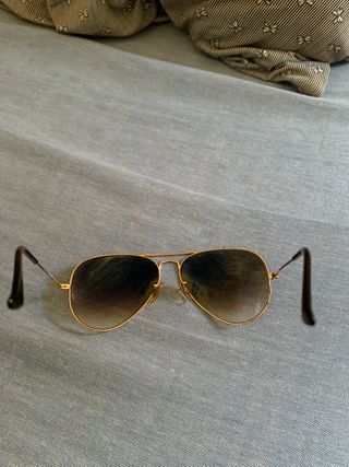 Gafas de sol Ray-Ban Aviator Marrones Doradas no