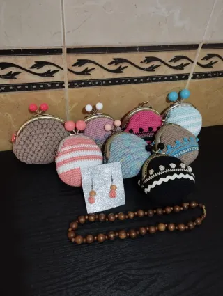 Lote 8 monederos crochet