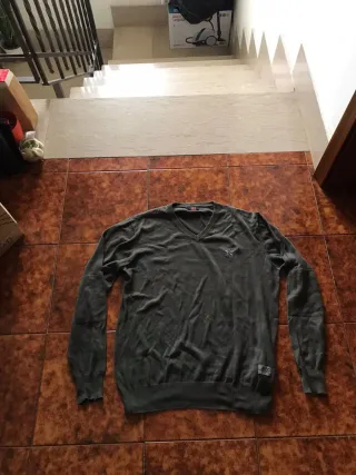 Maglione Uomo Avirex Cotone Verde Oliva
