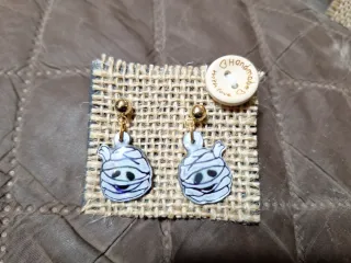 PRECIOSOS Pendientes¡ Halloween !! Momia