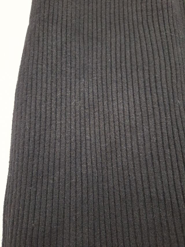 Vestido negro largo cuello V