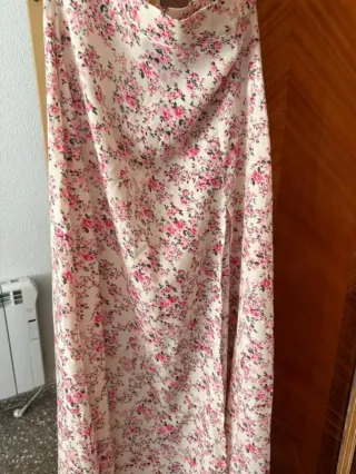 Falda larga floral verano