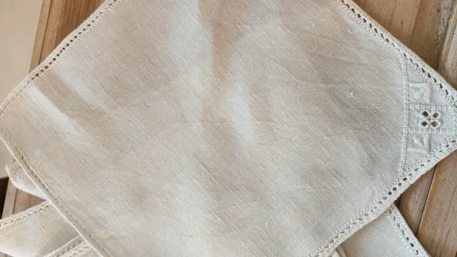 Tovaglioli Lino Ricamo Mano (4 pz)