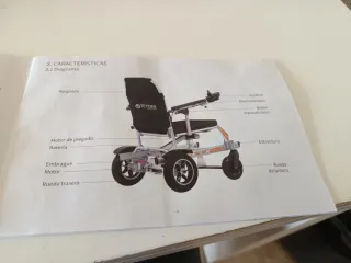 Silla de ruedas eléctrica nueva un solo uso .