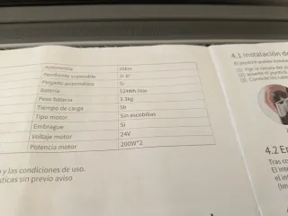 Silla de ruedas eléctrica nueva un solo uso .