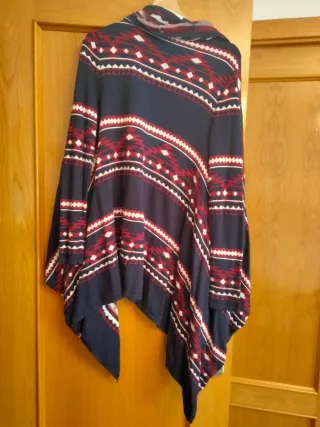 Chaqueta larga estampada