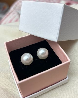 Pendientes de Perlas Blancas