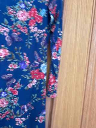 Vestido azul floral Encuentro talla L