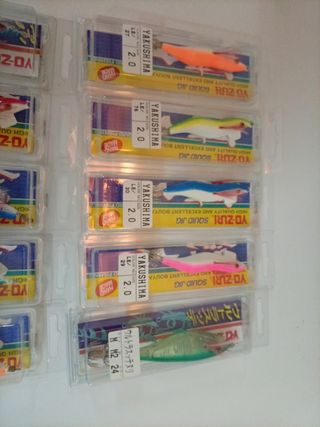 Lote 10 Poteras Yo-Zuri diferentes  pesca caña