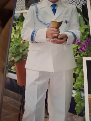 Traje de Comunión Blanco Niño, talla 10