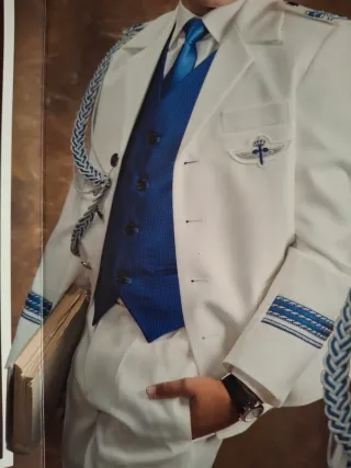 Traje de Comunión Blanco Niño, talla 10