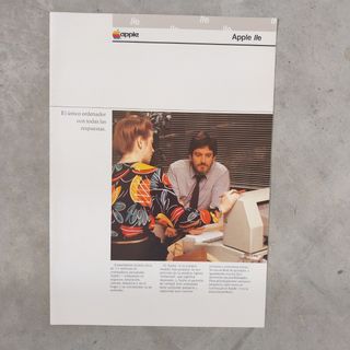 Folleto Apple //e 1984