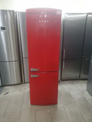 Nevera Roja Estilo Vintage marca savan con garantí