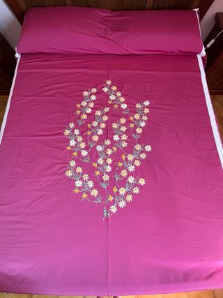 Copriletto Coperta Fiori Rosa
