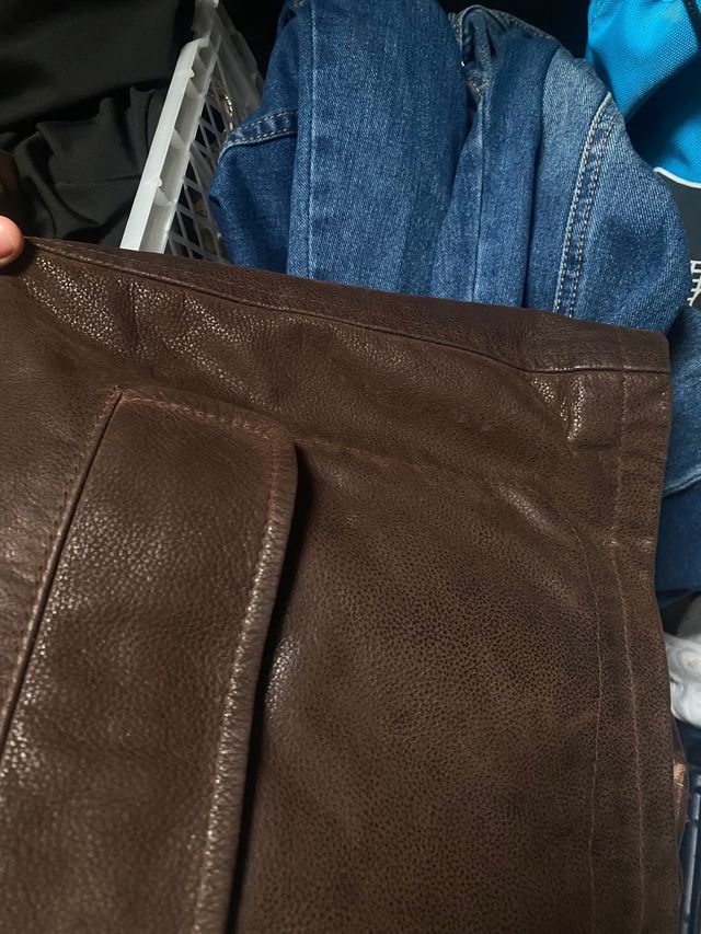 Abrigo Piel auténtica Vintage Oversize Unisex