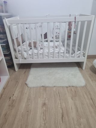 CUNA IKEA, COLCHÓN CUNA, EDREDÓN, COJIN, CHICHONE,