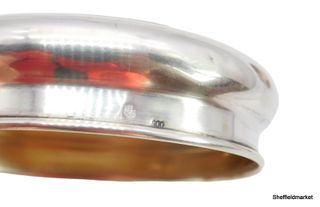 Set 4 barattoli argento e vetro