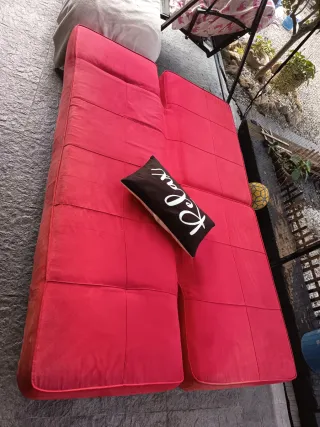 Sofá Cama 180cm Tela y Metal