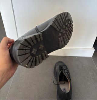Zapatos Zara Piel Negro Talla 41