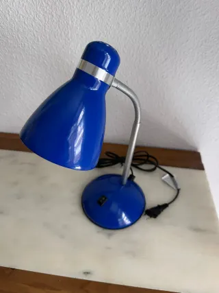 Flexo de escritorio azul