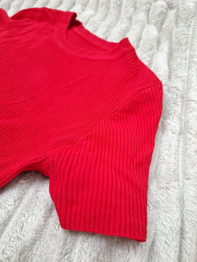 Conjunto 2 Camisetas Manga Corta Beige y Roja