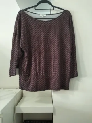 Camiseta Caroll Estampada Manga 3/4