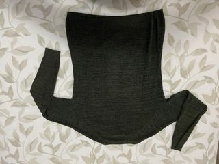 Jersey verde cuello redondo