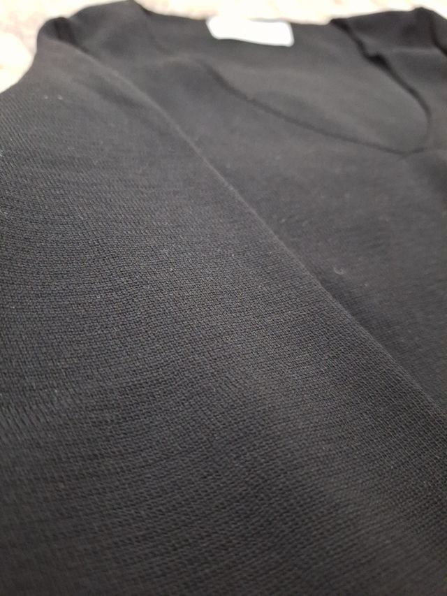 Stradivarius Top Negro Manga Larga Talla S