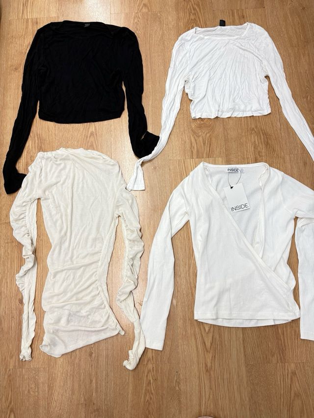 Pack 15 tops manga larga