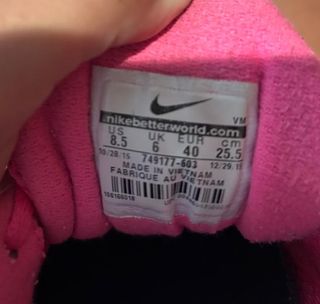Zapatillas Nike Running Mujer Negro y Rosa