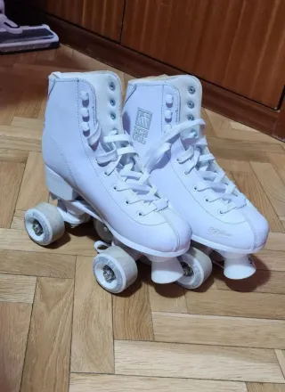 Patines Artísticos Blancos 4 Ruedas