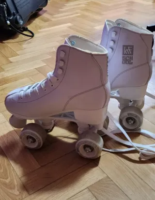 Patines Artísticos Blancos 4 Ruedas