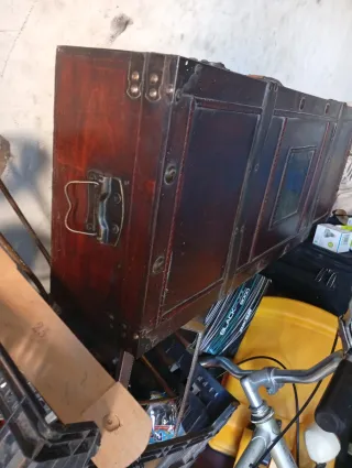 Maleta de madera estilo vintage