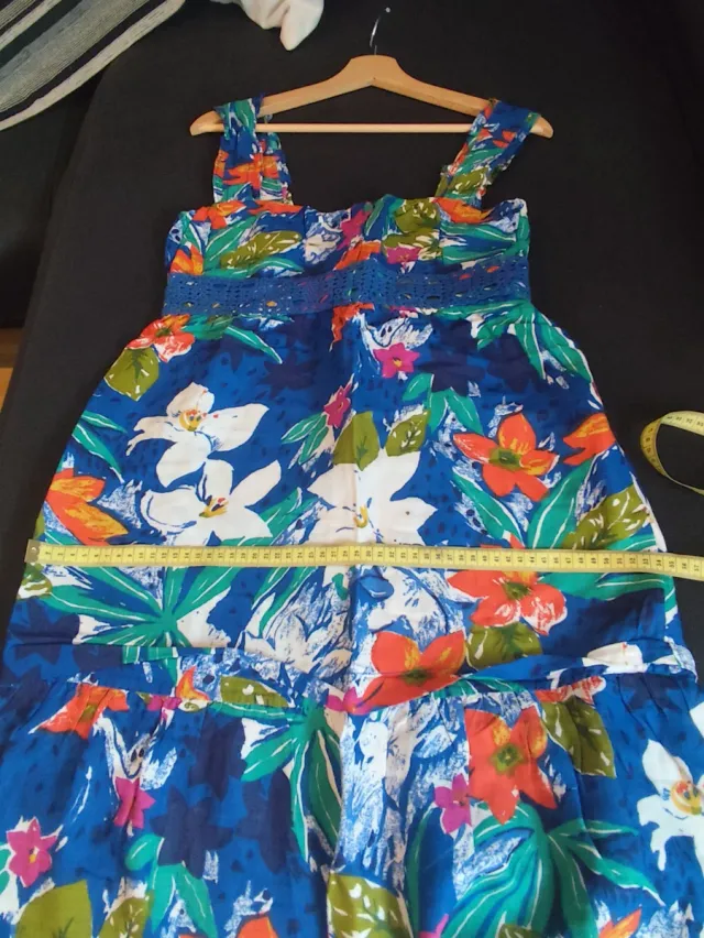 Vestido largo estampado floral