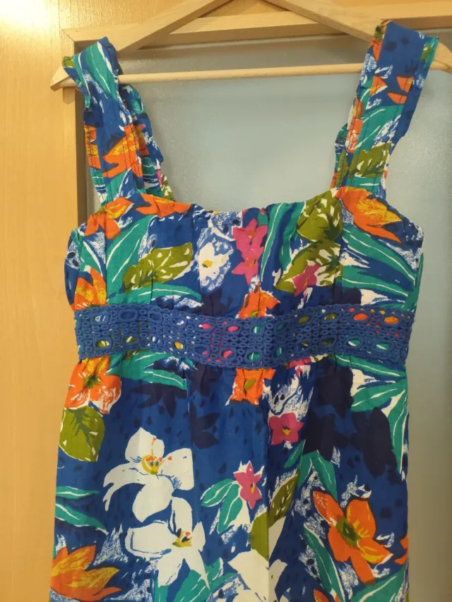 Vestido largo estampado floral