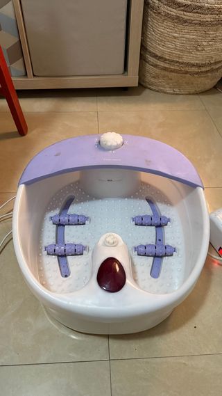 Pediluvio Morado y Blanco