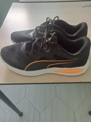 Zapatillas Puma Running Negras Naranja