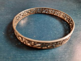 Pulsera de plata egipcia rígida Filigrana