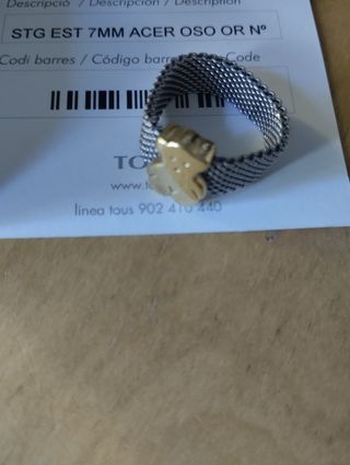 Anillo Tous Oso Oro