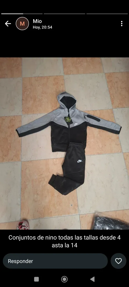 Conjunto Chándal Niño Nike Azul