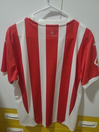 Camiseta de fútbol rayas rojas y blancas,t M