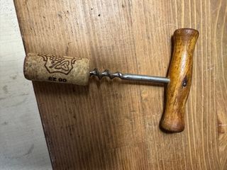 Cavatappi antico in legno