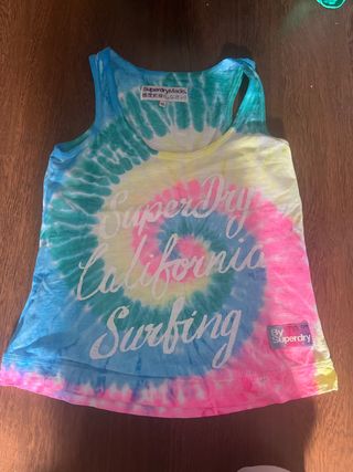 Camiseta Superdry Tiras Tie Dye Talla S