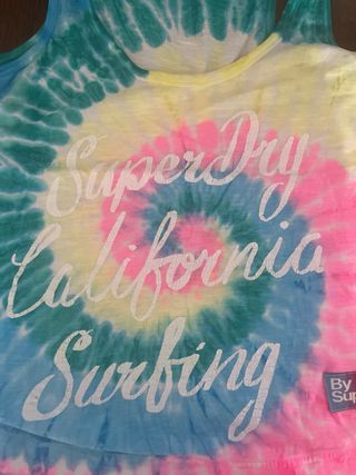 Camiseta Superdry Tiras Tie Dye Talla S