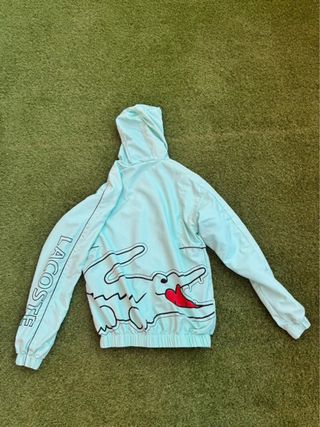 Chaqueta deportiva Lacoste verde agua